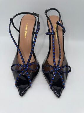 Andrea Wazen Heels Kay Patent ‘Purple/Blue’ Size 40